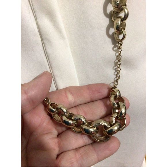 Vintage ER Elise Ryan Chain Necklace Adjustable Length Gold 28” 🍂🍁 - Picture 2 of 8